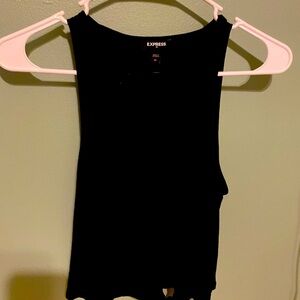 Black tank top